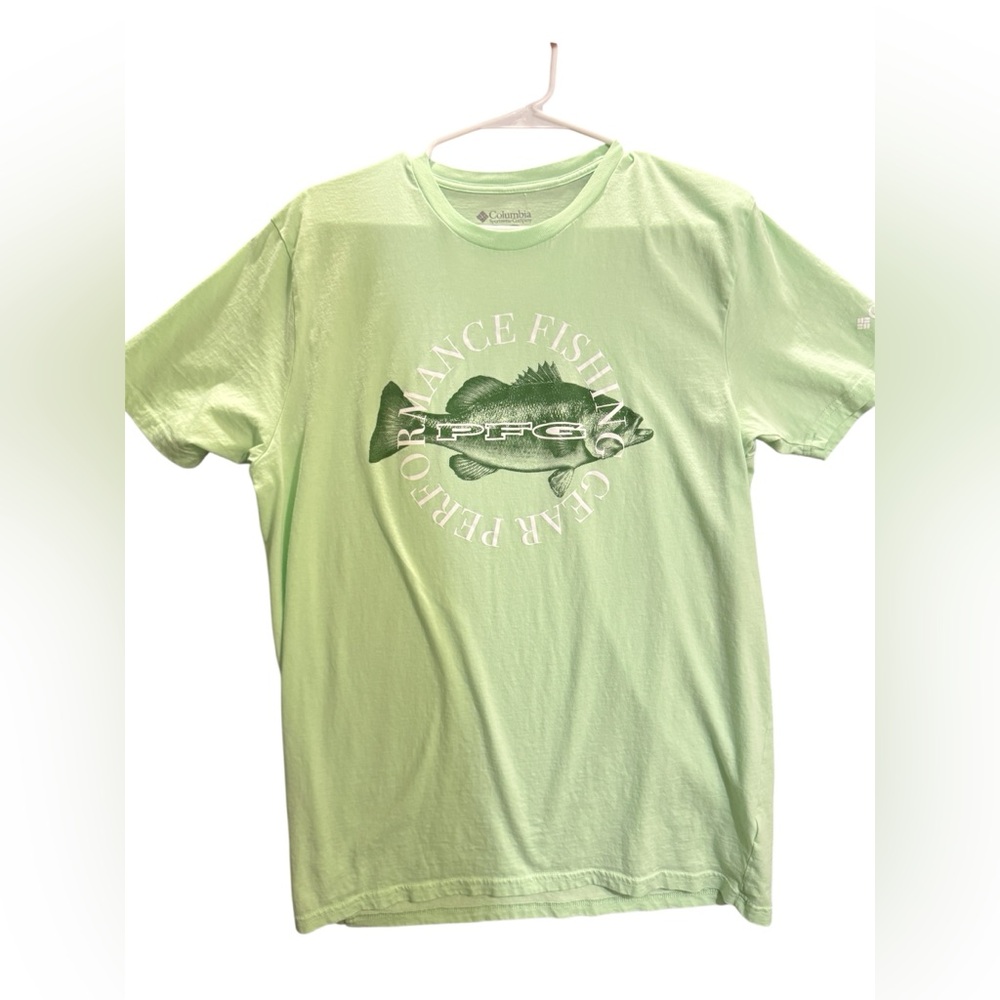 Columbia Light Green Crewneck Tee